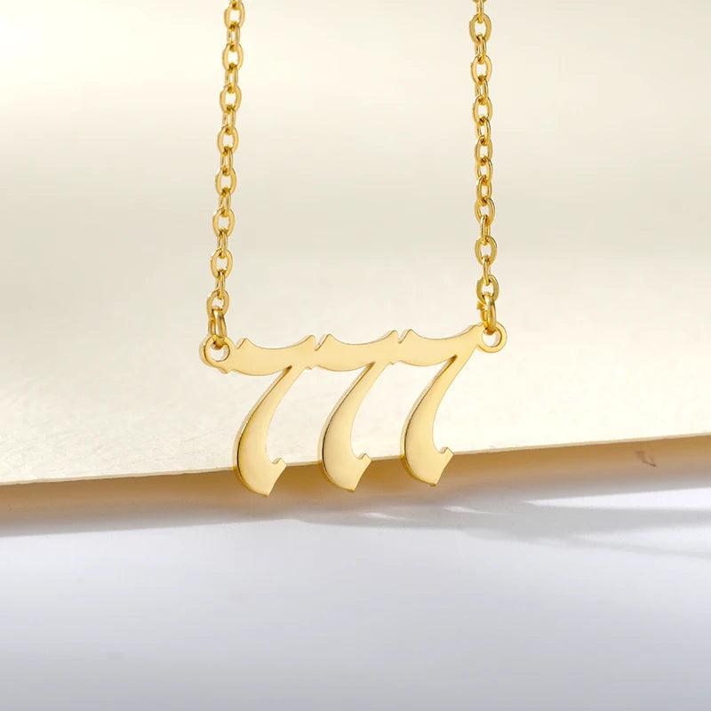 777 Angel Number Necklaces